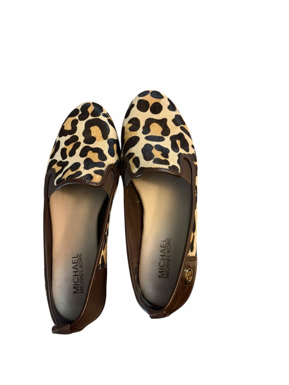 Michael Kors Merit‎ Leopard-Print Slip-On Flats Women's Size 7.5M